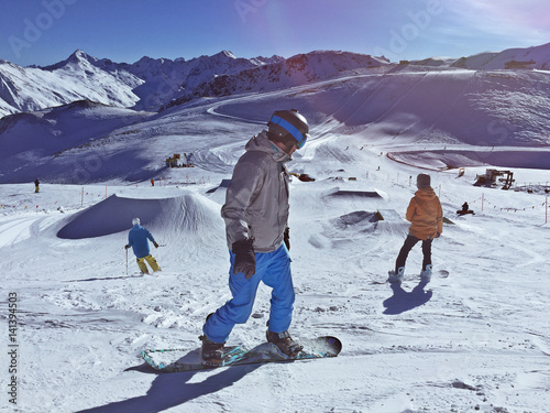 Tableau sur toile Snowpark