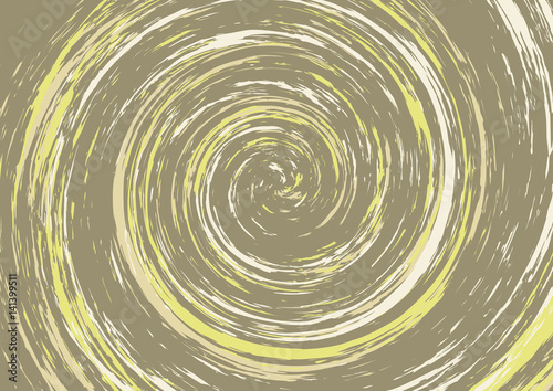 Spiral swirl in brown and yellow tones