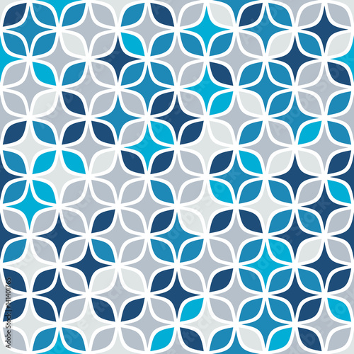 Abstract seamless pattern with lots of geometric elements.
