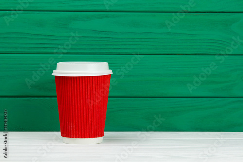 red paper cardboard coffee Cup