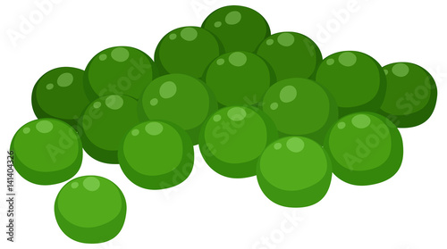 Pile of green peas