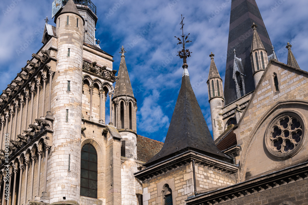 Fototapeta premium Notre Dame Kirche Dijon, Frankreich