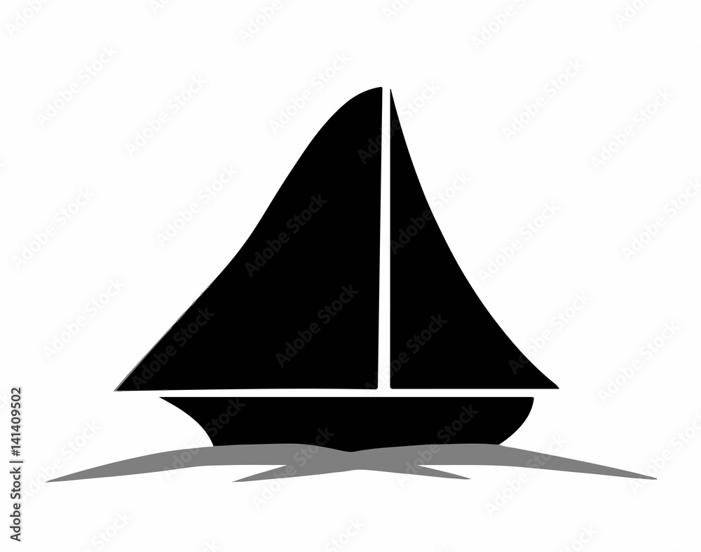 black sailboat silhouette vector black sailboat silhouette vector