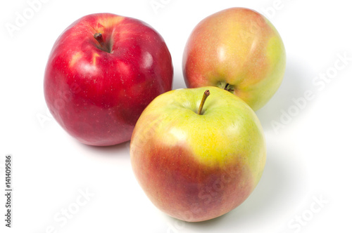 Fresh apples isolated on a white background