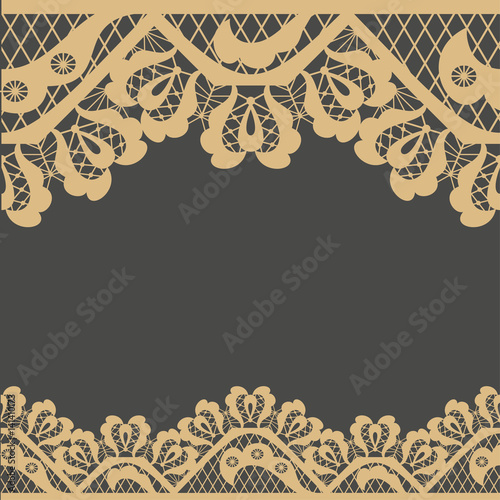 Abstract frame vector pattern background in grey and yellow colors with copy space photo