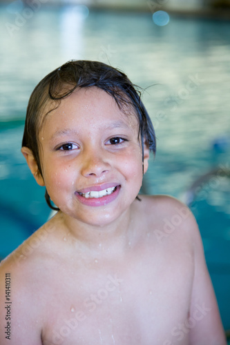 Boy in Swimming pool.