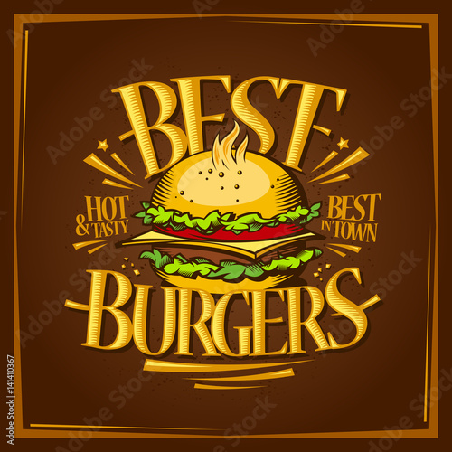 Best burgers menu design