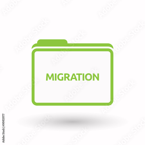 Isolated folder with  the text MIGRATION