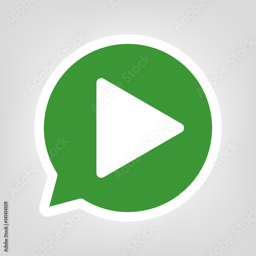 Grüne Sprechblase - Play
