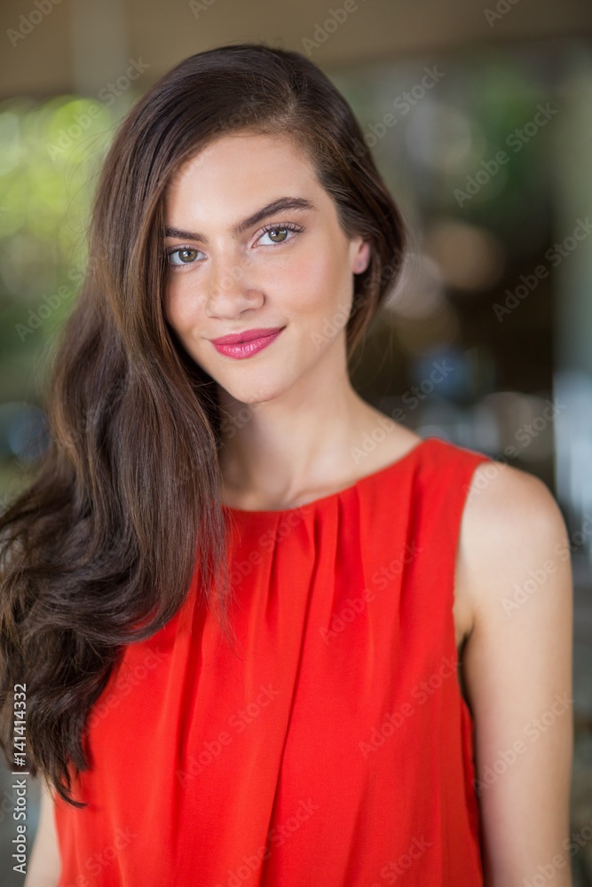 Obraz premium Beautiful woman smiling