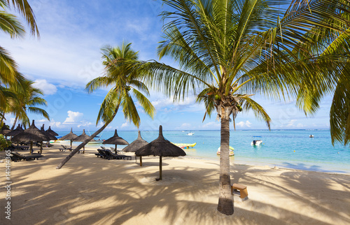 Fototapeta Naklejka Na Ścianę i Meble -  Luxurious five stars holiday resort on tropical paradise island