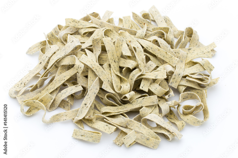  Pasta isolated on white background. Pasta is a staple food of traditional Italian cuisine