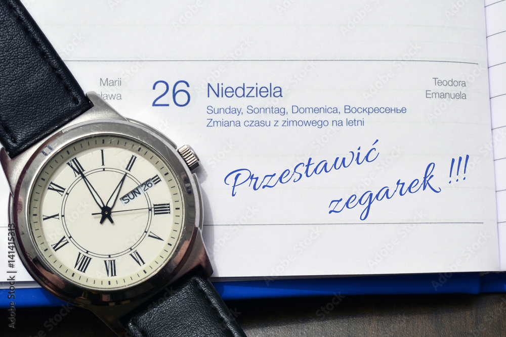 Pamiętaj o zmianie czasu, przestaw zegarek. Pamiętaj o zmianie czasu, przestaw zegarek.