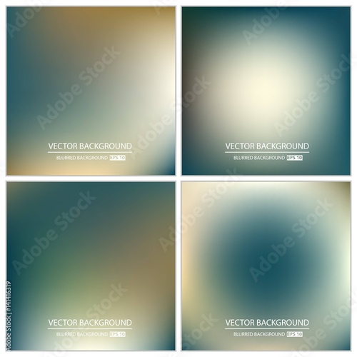 Abstract Creative concept vector multicolored blurred background set. For Web and Mobile Applications, art illustration template design, business infographic and social media, modern decoration