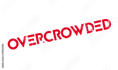 Overcrowded rubber stamp. Grunge design with dust scratches. Effects can be easily removed for a clean, crisp look. Color is easily changed.