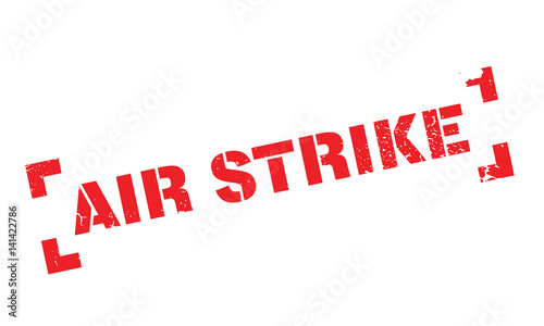 Air Strike rubber stamp. Grunge design with dust scratches. Effects can be easily removed for a clean, crisp look. Color is easily changed.