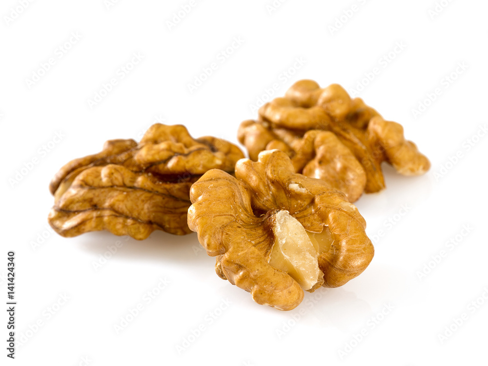 walnuts isolated on white background walnuts isolated on white background