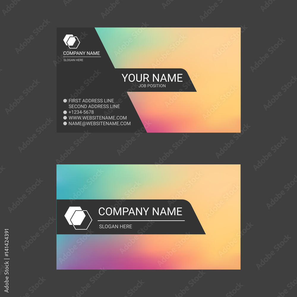 Colorful Abstract Business Card Templates