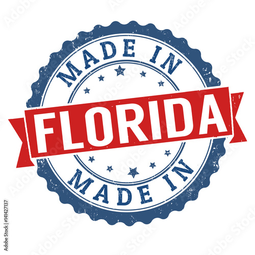 Made in Florida sign or stamp