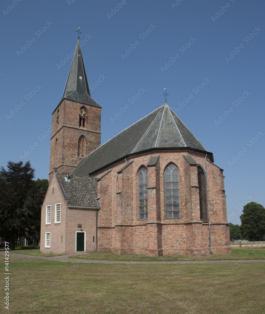 Church of Rolde Netherlands Drente. Village. Countryside