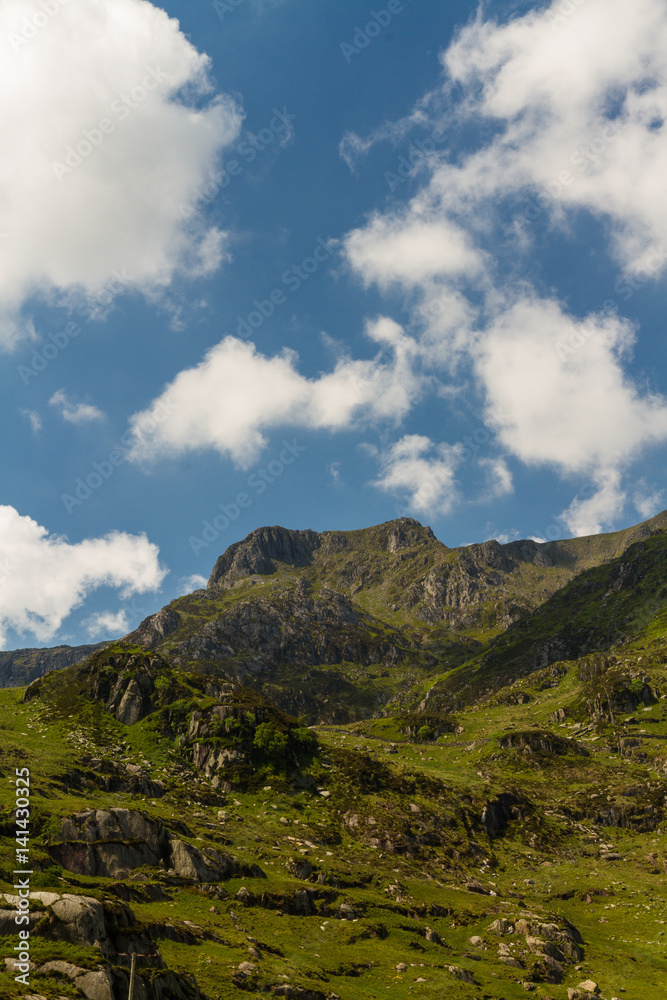 Y Garn mountain from Idwal Cottage.