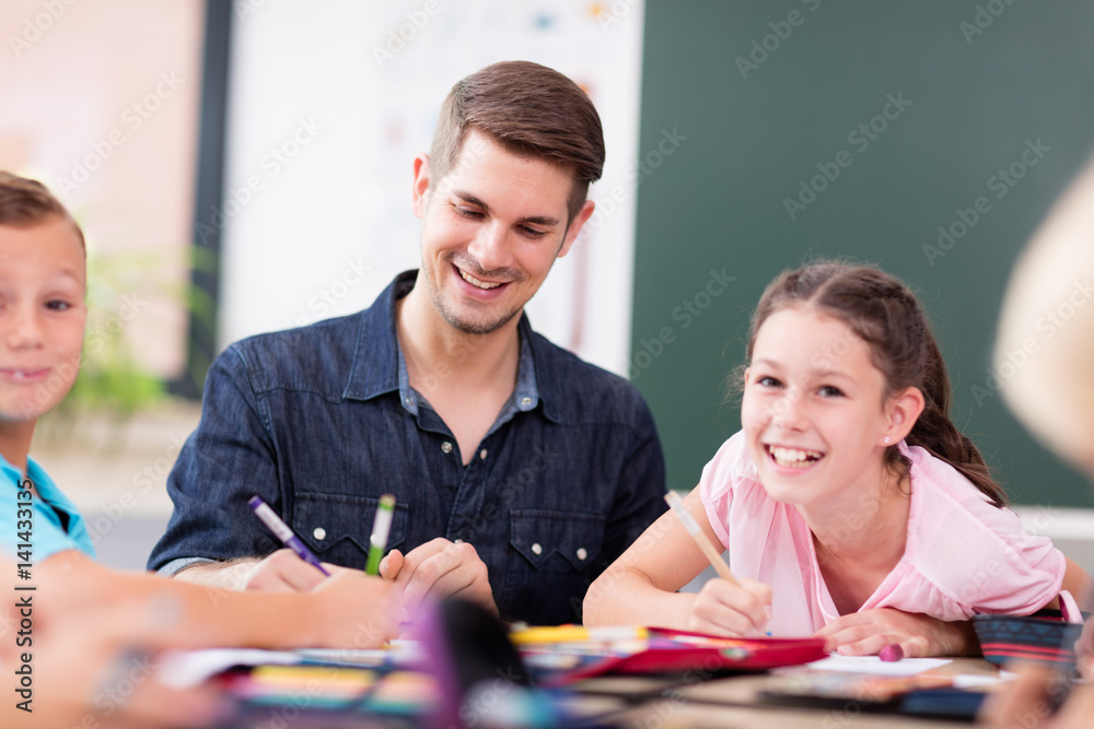 Fototapeta premium Lernsituation in der Grundschule
