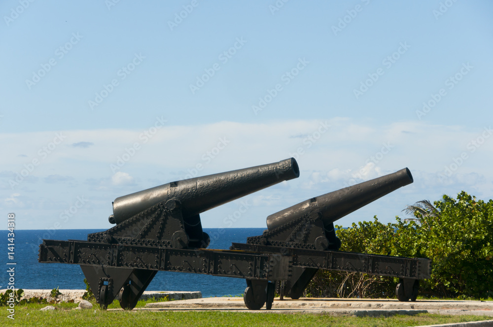 Castle of the 3 Kings Cannons - Havana - Cuba