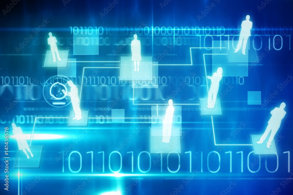Composite image of technology interface 3d Composite image of technology interface 3d