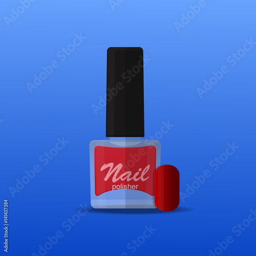 Nail polisher vector design.