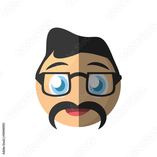 dad emoticon cartoon design vector illustration eps 10