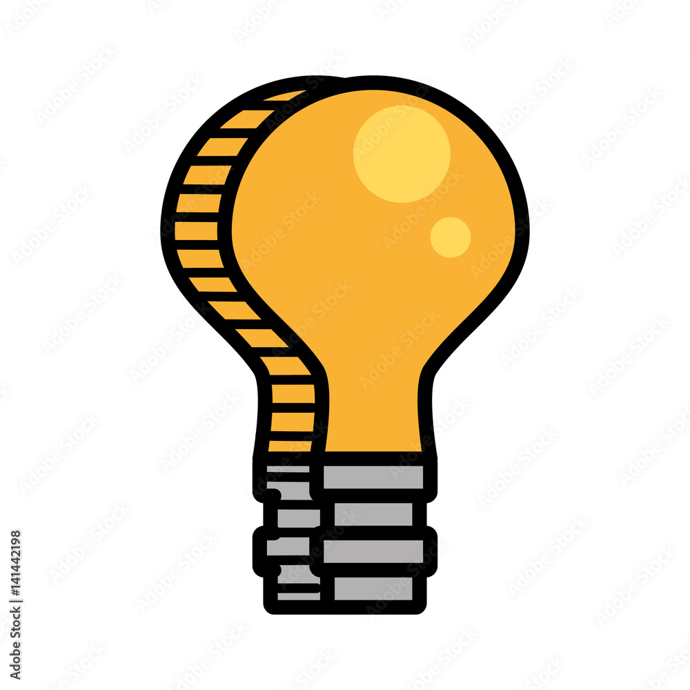 bulb light electricity image vector illustration eps 10