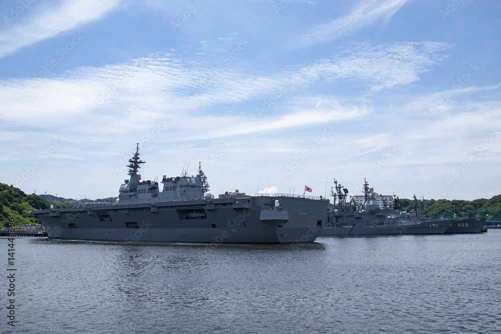 横須賀港の軍艦