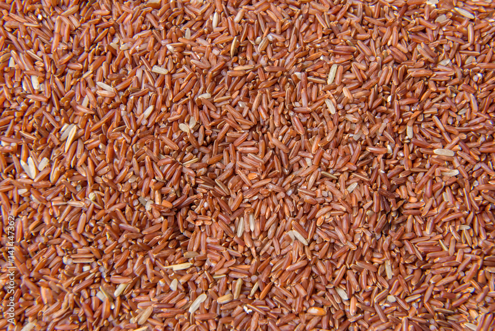 Riceberry rice or Thai black jasmine rice