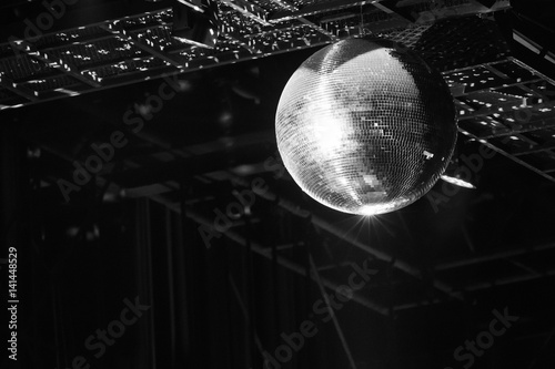 disco ball on stage