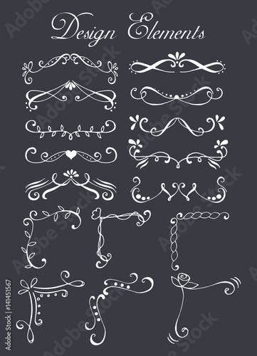 Set of design elements.