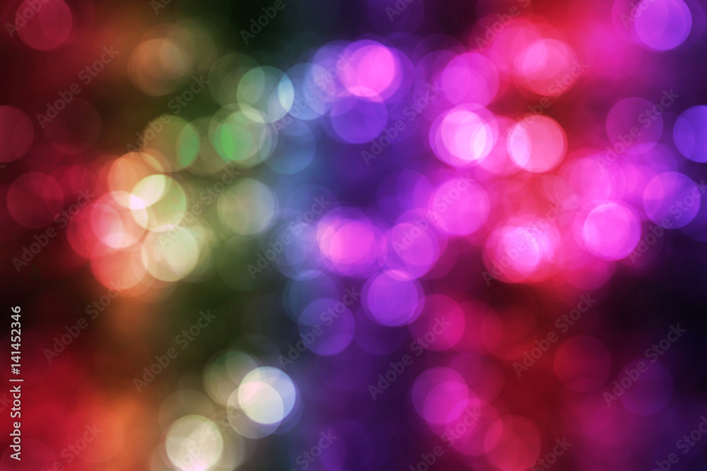 Fototapeta premium Bokeh light of ilumination night background in LGBT concept.