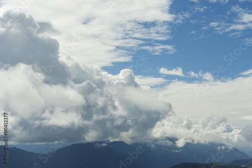 dramatic cloudscape in scenic area of Cingjing,Taichung,Taiwan
