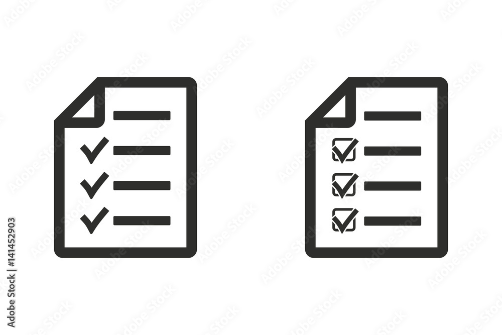 Checklist - vector icon. Checklist - vector icon.