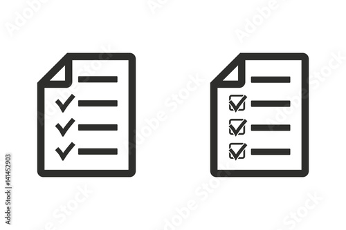 Checklist - vector icon.