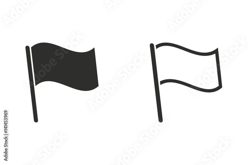 Flag - vector icon. photo