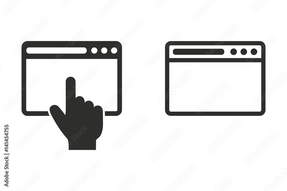 Browser - vector icon. Browser - vector icon.