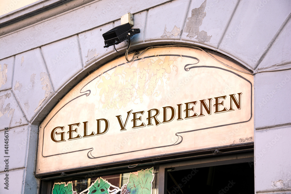 Schild 214 - Geld verdienen