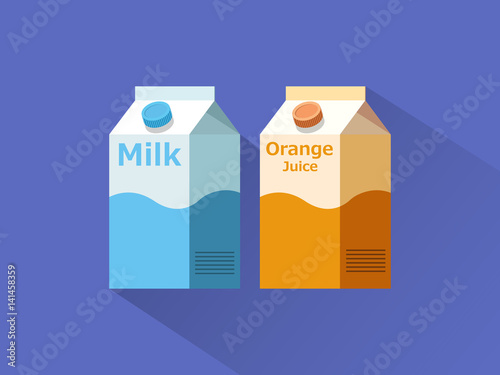 Milk and Juice Box Icon