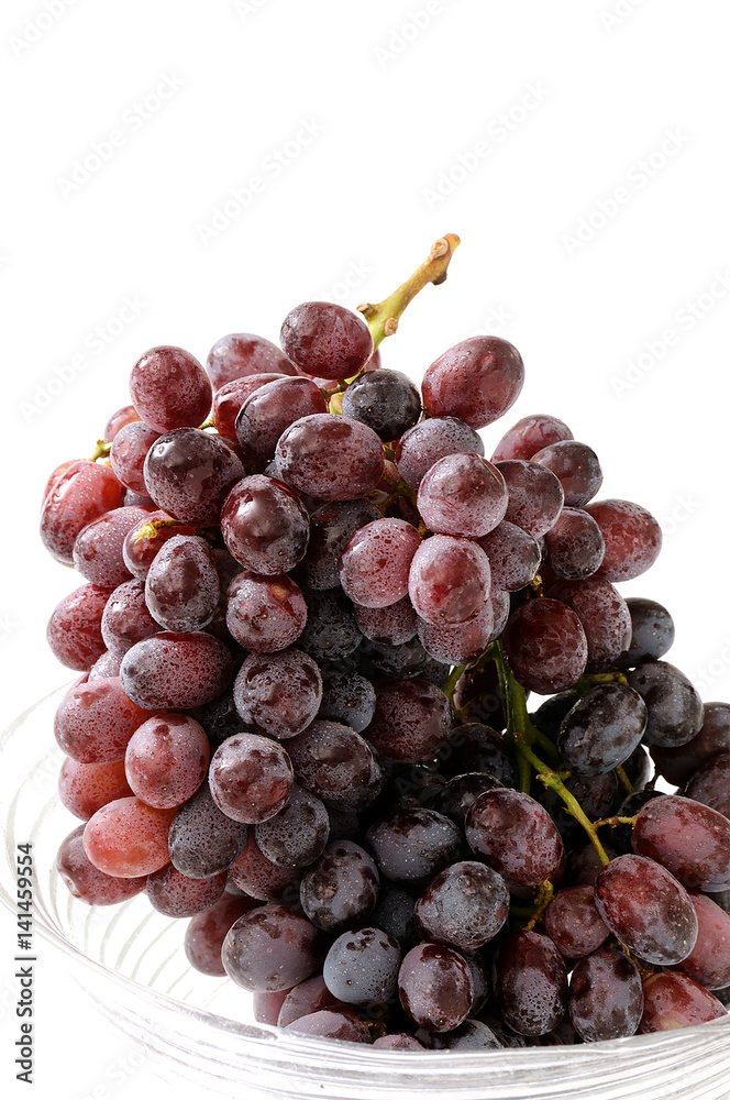 Fototapeta premium Small ranch of fresh red grape