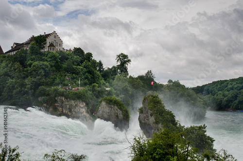 The Rhine Falls is the largest plain waterfall in Europe