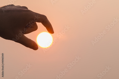 hand picked the mornning sun