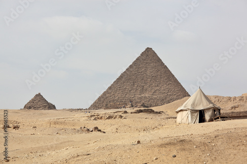 Great Egyptian pyramids in Giza  Cairo   