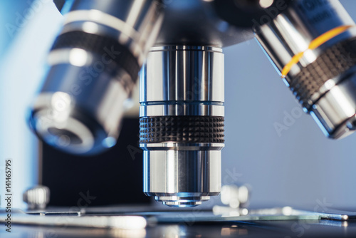 laboratory, microscope for chemistry biology test samples, Medical equipment, Scientific and healthcare research background.