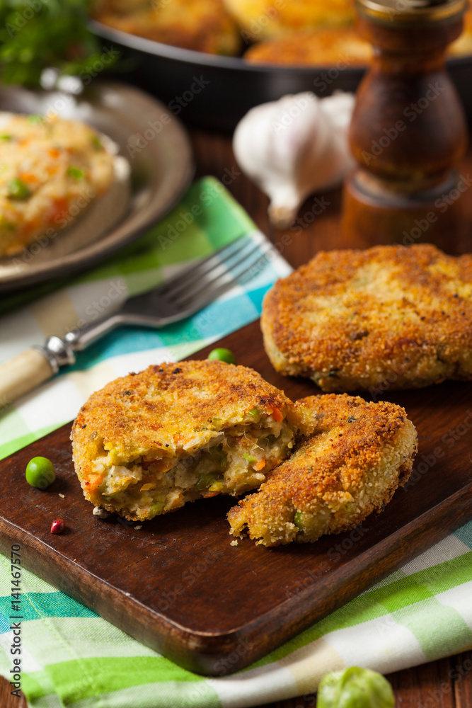 Delicious vegetarian cutlets. Delicious vegetarian cutlets.