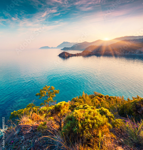 Picturesque Mediterranean seascape in Turkey. © Andrew Mayovskyy